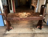 Hand Made Wooden Rocking Bench