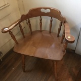 Vintage Wooden Captains Chair