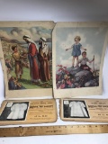 Lot of Vintage Lithographs & Advertisement Envelopes