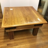 Awesome Square Coffee Table Made From Reclaimed Wood