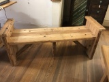 Hand Made Hand Crafted Heavy Wooden Bench