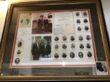 Unique Framed Presidential Collage with Original Photograph of Mr. Henry with Jimmy Carter