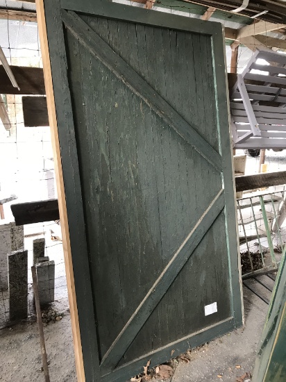 Old Wood Barn Style Door