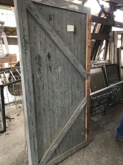 Old Wood Barn Style Door