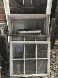 Lot of Various Size Vintage Windows