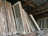 Lot of Various Size Vintage Windows