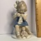 Germany Porcelain G H & Co. Little Girl with Doll Figurine