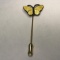 Gold Over Sterling Butterfly Stick Pin - Made in Norway