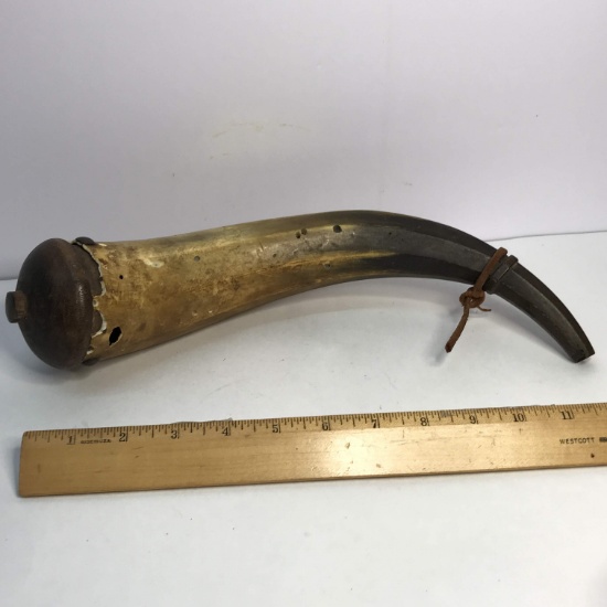 Vintage Hand Made Powder Horn