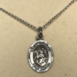 Enlightened Expressions St. George Army/Scouts/Soldiers Sterling Silver Chain & Pendant