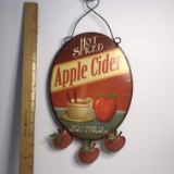 Metal “Hot Spiced Apple Cider” Sign