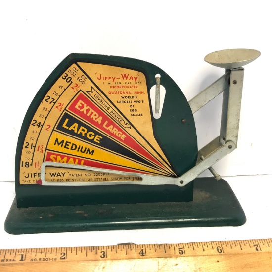 Vintage “Jiffy - Way” Egg Scale