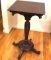 Amazing Antique Hand Carved Tall Rotating Pedestal Table