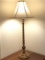Twisted Brass Finish Resin 32” Tall Lamp