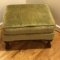 Vintage Upholstered Foot Stool with Ball & Claw Feet