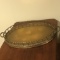 Large Vintage Brass Double Handled Tray