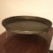 Large Round Vintage Hand Hammered Footed Tray