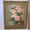 1965 Framed Rose Painting on 12” x 16” Canvas Signed “J. Parkerson”