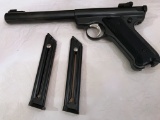 Ruger .22 Cal. Long Rifle Mark II Target Pistol with 2 Magazines & Case Made in USA Ser# 219-47644