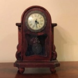 Small Wooden Battery Powered Table Clock