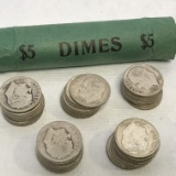 Lot of 50 Silver Dimes