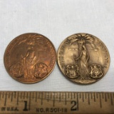 Pair of South Carolina Tricentennial Coins