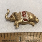 Gold Tone Vintage “NIXON” Elephant Pin