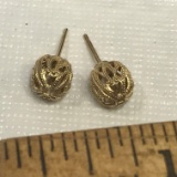 Pair of 14K Gold Earrings