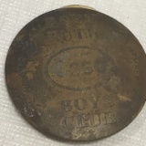 1930’s “Babe Ruth Esso Boys Club Member Pin