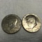 Pair of 1776-1976 Bicentennial John F. Kennedy Half Dollars