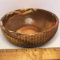 Vintage Comanche Pottery Swirl Bowl Signed “Kathy”