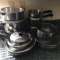 12pc Revere Ware Pots & Pans Lot with Lot of Lids