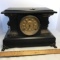 Vintage Welch Eight Day Half Hour Cathedral Gong Clock with Lion Heads & Rings with Key Works