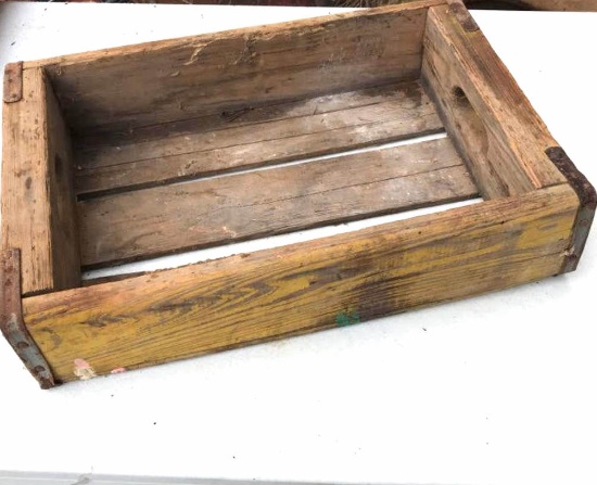 Vintage Wooden Coca-Cola Advertisement Crate