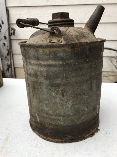 Vintage Galvanized Fuel Can