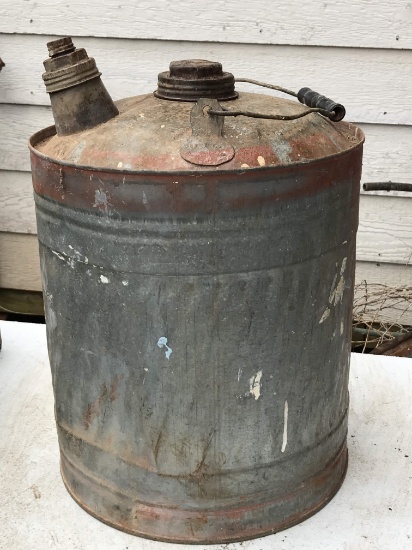 Vintage Galvanized Fuel Can