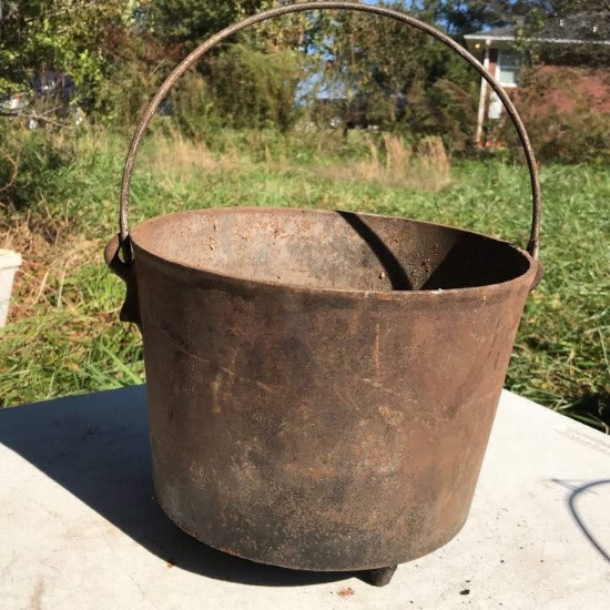 Vintage Cast Iron Footed Pot