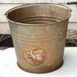 Galvanized Vintage Bucket