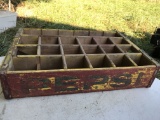 Vintage Wooden Pepsi Divided Advertisement Crate