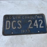 1973 South Carolina License Plate