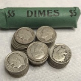 Lot of 50 Silver Dimes