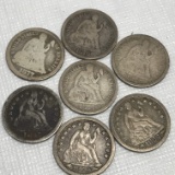 1845-1877 Seated Liberty Silver Dimes