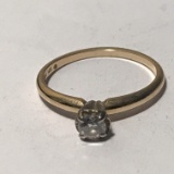 14K Gold Vintage Diamond Ring Size 6.5