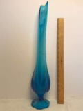 Tall Blue Glass Vases