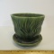 Brush USA Brown/Green Vase - Wave Design