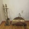 Fireplace Tool Set & Log Holder