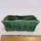 McCoy Green Rectangular Planter with Waved Edges