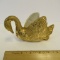 Swan Porcelain Planter - Hand decorated gold finish