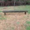 Primitive Wooden Bench - Mossy Patina