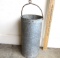 Wood Bottom Bucket with Ring Bail Handle